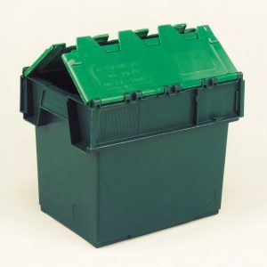 400x300x320 Two Tone Green Lidded Container (20 Ltr)