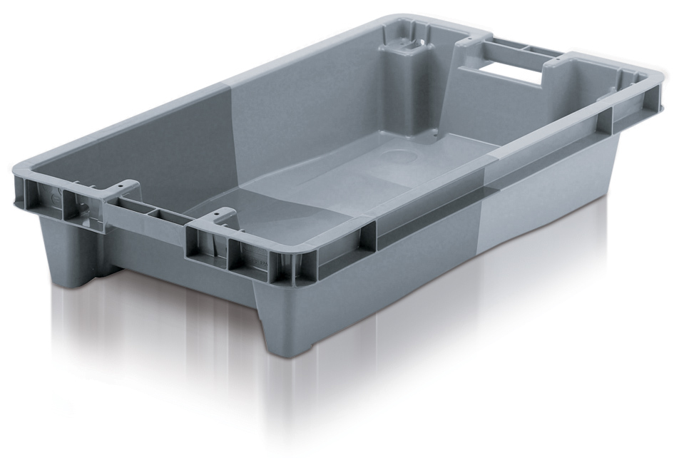11018-9475029 18 Ltr Stack n Nest Container 600x400x117 Solid Ref:11020