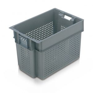 50 Ltr Stack n Nest Container 600x400x400 Vented Ref:11068