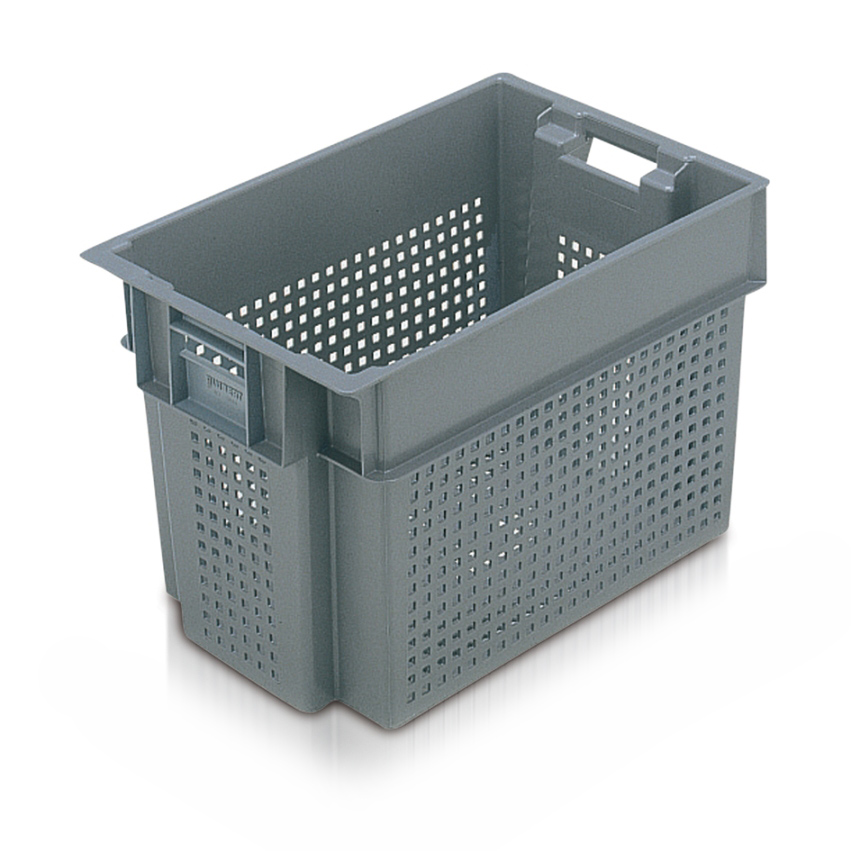 9563001 50 Ltr Stack n Nest Container 600x400x400 Vented Ref:11068