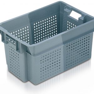 50 Ltr Stack n Nest Container 600x400x300 Vented Ref:11053