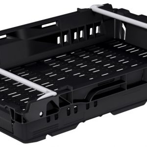 15 Ltr Bale Arm Crate 600x400x106 Black