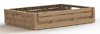 Wood Like Crate 400x300x165 16 Ltr