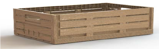 Wood Like Crate 600x400x190