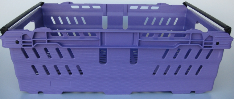 64199 Bac Violet 600x400x199 Bale Arm Crate - Violet