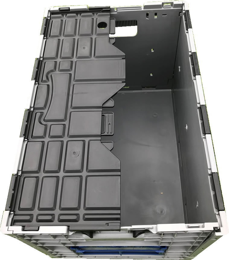 600x400x400 Folding Collapsible Lidded Crate