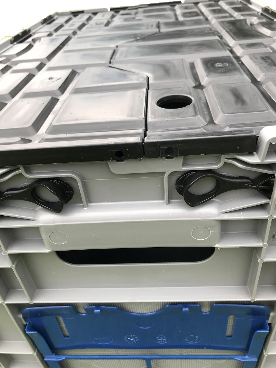 600x400x400 Folding Collapsible Lidded Crate